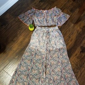 NEW WITH TAGS CROP TOP & PALAZO PANTS